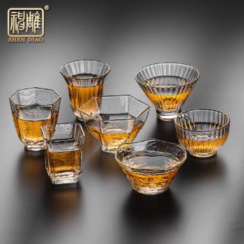 神鵰日式錘紋手工加厚玻璃茶具