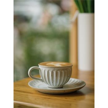 伍杯200ML澳白咖啡杯景德鎮陶瓷日式復古茶杯水杯