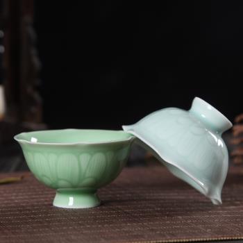 麗水哥窯冰裂茶盞品茗杯陶瓷