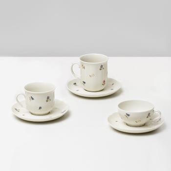 德國 seltmann Weiden 小花系列茶杯咖啡杯杯碟套裝