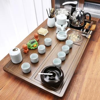 整套茶具套裝家用燒水壺全自動一體懶人防燙功夫茶杯茶臺茶盤現代
