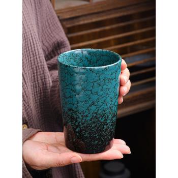 窯變馬克杯水杯大容量日式復古粗陶咖啡杯子情侶杯陶瓷茶杯主人杯