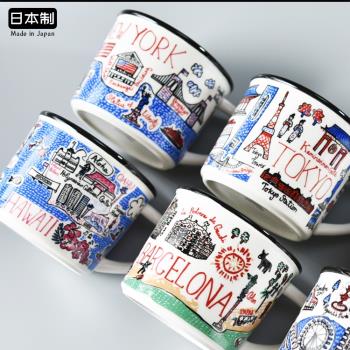 日本進口井澤IZAWA情侶陶瓷學生水茶杯家用兒童牛奶咖啡馬克杯子