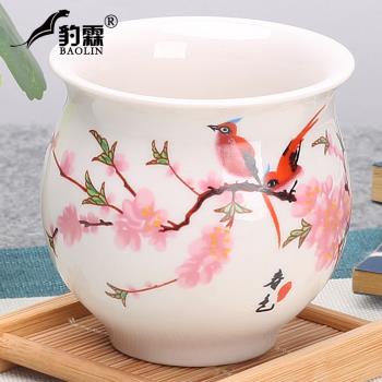 陶瓷功夫家用單個紫砂日式小茶杯