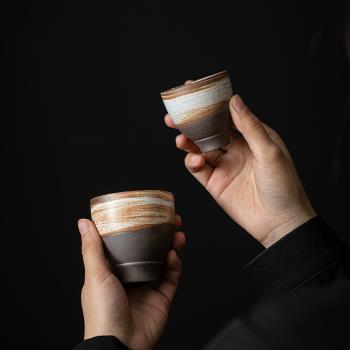 陶瓷日式人文茶器輕奢高端品茗杯