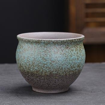 陶瓷水缸單個大號日式復古茶杯