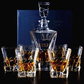 水晶玻璃杯威士忌酒杯洋酒杯水杯茶杯醒酒器酒具禮盒套裝