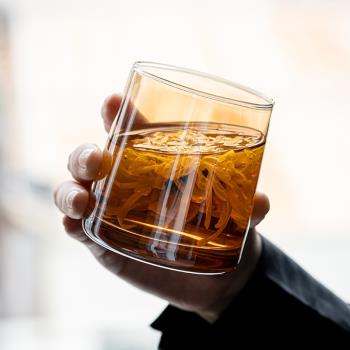 玻璃主人杯杯家用耐熱茶杯個人辦公室水杯大容量錘紋加厚啤酒杯