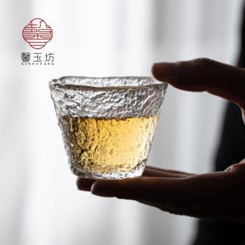 馨玉坊日式喝茶品茗杯透明玻璃