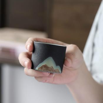 陶瓷日式創意手工復古高檔茶杯