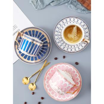 咖啡杯子高檔歐式奢華陶瓷咖啡杯碟套裝小精致英式下午茶具花茶杯