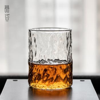 器貨耐熱錘紋家用個人日式玻璃杯