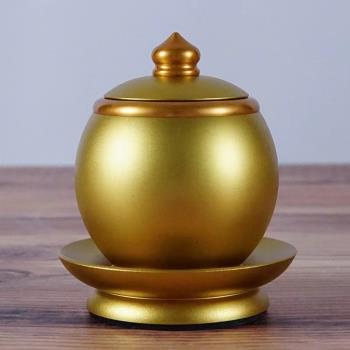 財神觀音凈水杯銅合金用品供佛