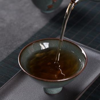 陶瓷鐵胎家用功夫茶具個人品茗杯