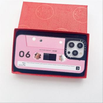 Case原版MagSafe磁吸錄音帶適用iPhone15/14ProMax手機殼蘋果13Pro個性鏡面12潮牌防摔11保護套