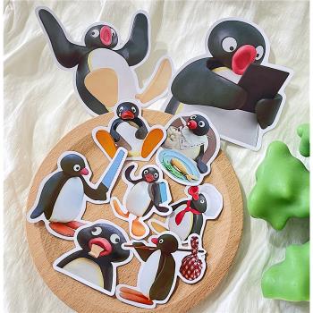 可愛PINGU企鵝家族防水貼手賬