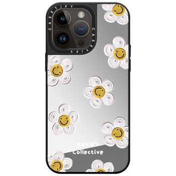 MagSafe磁吸CASETI雛菊笑臉14promax手機殼鏡面適用iPhone13/14pro可愛高級感13pro防摔11蘋果12保護套花朵14