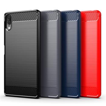 索尼Xperia L3手機殼 索尼L3保護套 Sony碳纖維全包硅膠軟殼潮牌