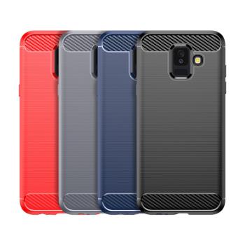 三星Galaxy A6 2018手機殼 三星A6保護套 Samsung碳纖維全包軟殼
