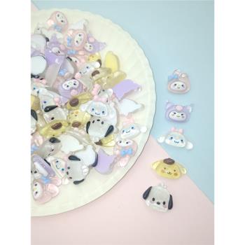 三麗鷗細閃樹脂美樂蒂玉桂狗DIY