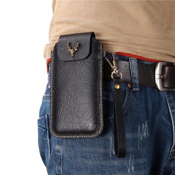 適用于三星note9真皮手機包穿皮帶橫款腰包腰掛式皮套