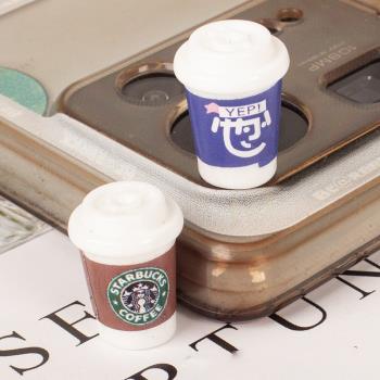 娃娃屋微景觀樹脂仿飲料杯子diy配件奶油膠手機殼咖啡杯道具模型
