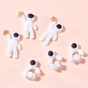 小號宇航員可愛卡通玩偶diy樹脂材料奶油膠手機殼滴膠配飾創意