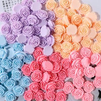 仿真樹脂材質花朵玫瑰花奶油膠手機殼diy材料手工制作創意裝飾
