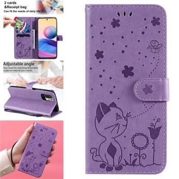適用於紅米note10s手機殼翻蓋保護皮套note10 4G電話套外殼卡通女