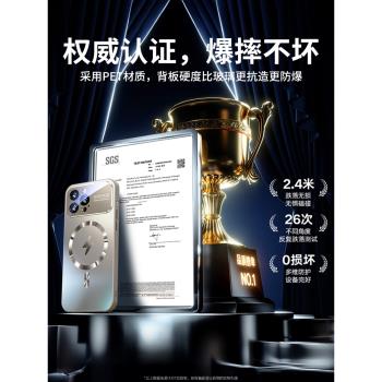 適用蘋果15手機殼新款iPhone15Promax磨砂玻璃MagSafe磁吸防摔套14Pro鏡頭全包矽膠13金屬男12高階感女pm外殼