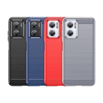紅米Note 11E手機殼 Redmi Note 11E保護套 碳纖維全包硅膠軟殼潮