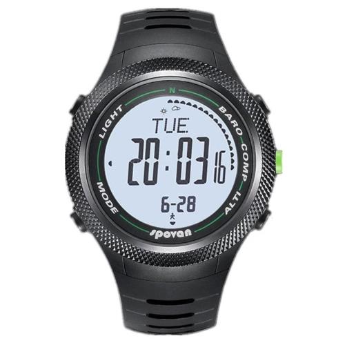 釣魚氣壓計溫度海拔高度登山戶外運動多功能防水跑步計步專用手表