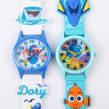 港版Disney/迪士尼海底總動員立體軟膠帶兒童電子手表男孩手表
