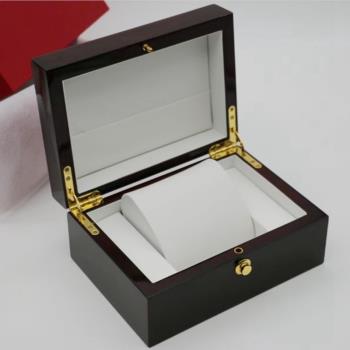 時尚情侶腕錶手錶盒木盒單個紅色高檔瑞士品牌禮品包裝展示收納盒