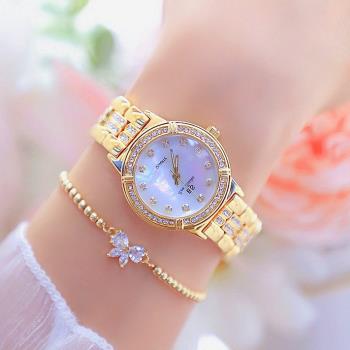 跨境BS新款韓國熱銷鏈手表時裝百搭時尚鏈表輕奢品牌貝母女表1338
