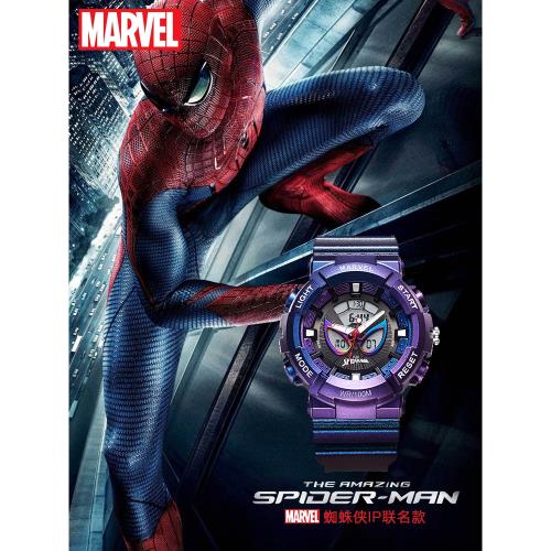 漫威聯名手表男學生潮流2025年新款高中生蜘蛛俠限量版機械電子表