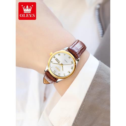 瑞士石英表全自動歐利時手表女超薄高檔十大女表時尚潮流精致5568