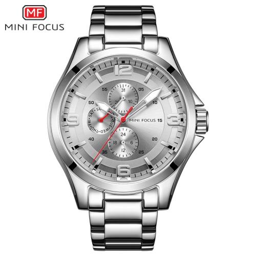 新款 男士商務鋼帶防水簡約 夜光經典手表0199G時尚石英國產腕表