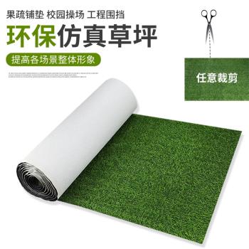 仿真草坪墊子戶外裝飾塑料綠色假綠植幼兒園地毯人造人工草皮圍擋