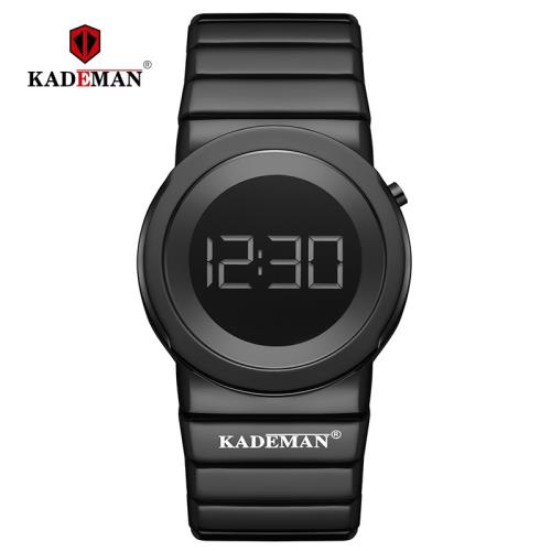 KADEMAN卡德曼新款女士多功能戶外運動電子手表鋼帶手表防水K9052