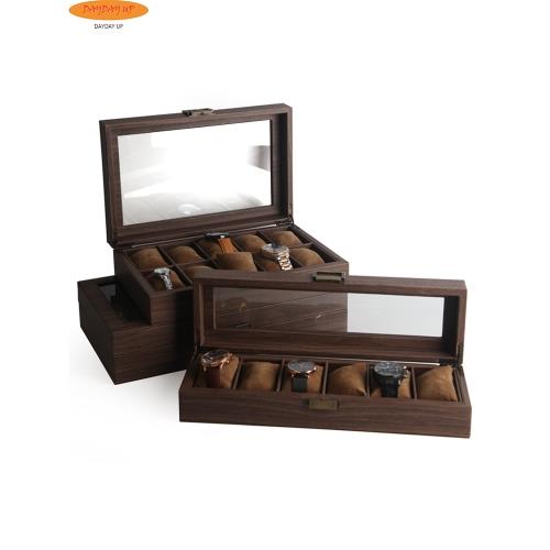 Leather watch display jewelry dustproof storage box手表盒
