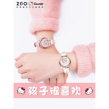 三麗鷗聯名兒童手錶女孩小學生正港凱蒂貓女童只看時間HelloKitty