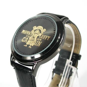 海賊王手表 新世界路飛索隆喬巴時尚LED觸屏防水 動漫手表