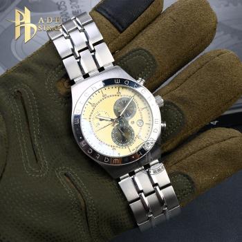 代用Swatch斯沃琪精鋼手錶帶YVS451YVS435 YCS443G男表鏈防水21mm