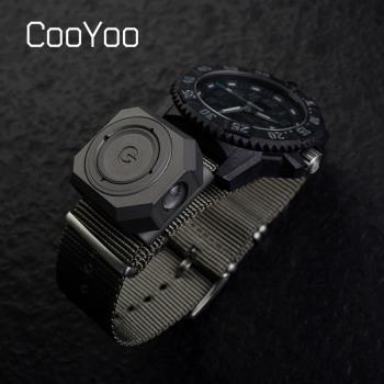 CooYoo酷友手表環扣EDC鈦合金表帶扣手電USB充電迷你手電筒CPS3