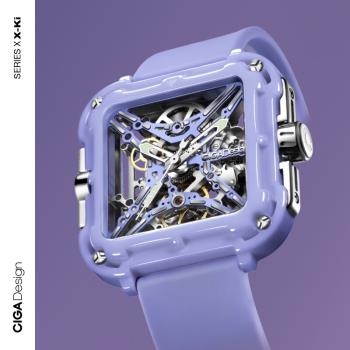 CIGA design璽佳機械表X系列姬械潮流合伙人FOURTRY聯名款女手表