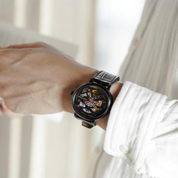 CIGA design璽佳手表方圓之道雙面鏤空自動機械表男腕表生日禮物