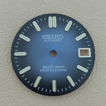 2022 新款手表 改裝日歷表盤 28.5mm綠夜光 適合裝NH35等機芯字面
