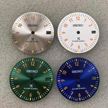 23新款 機械手錶配件太陽紋數字日歷表盤 28.5mm 適配NH35/36機芯
