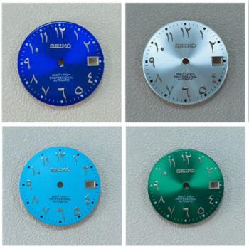 手表改裝羅馬數字日歷表盤 28.5mm 無夜光適合裝NH35機芯 字面